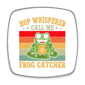 Frog Catcher Hop Whisperer Call Me Frog - Viereckiger Kühlschrankmagnet - Weiß - Vorne