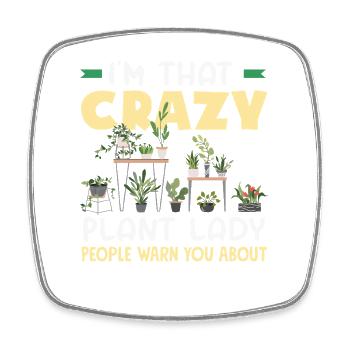 Plant Lover Plant Woman Funny Plants - Square fridge magnet - white - Front