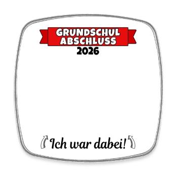 Primary School Graduation Primary School Graduation 2026 - Square fridge magnet - white - Front