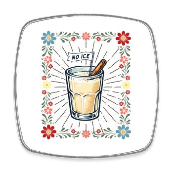 No Immigration Rights Protest Anti Deportation - Square fridge magnet - white - Front