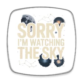 Astronomer Galaxy Outerspace Universe Astronomy - Square fridge magnet - white - Front