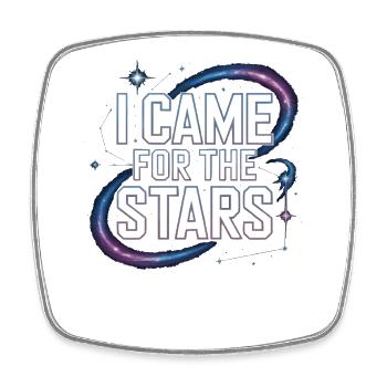 Astronomer Galaxy Outerspace Universe Astronomy - Square fridge magnet - white - Front