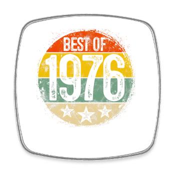 Best of 1976 Sunset 50th Birthday - Square fridge magnet - white - Front