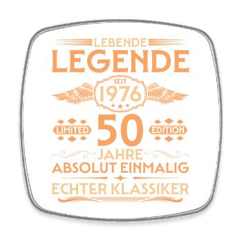 Absolument unique. Né en 1976, 50e anniversaire - Magnet carré - blanc - Devant