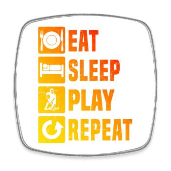 Floorball Love to Wear - Square fridge magnet - white - Front