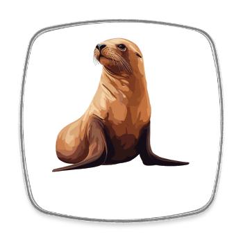 Sea Lions Sea Lion - Square fridge magnet - white - Front