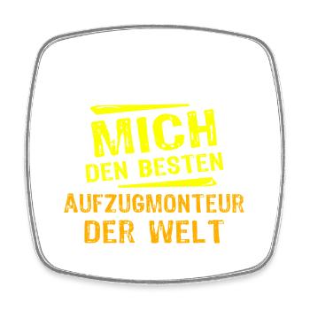 Elevator Technician Gift - Square fridge magnet - white - Front