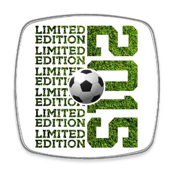 ÉDITION LIMITÉE 2015 FOOTBALL 11E ANNIVERSAIRE - Magnet carré - blanc - Devant