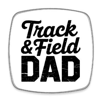 Athletics Sayings Athletics Gift - Square fridge magnet - white - Front