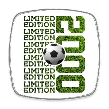 LIMITED EDITION 2000 FOOTBALL 26TH BIRTHDAY - Square fridge magnet - white - Front