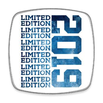 LIMITED EDITION 2019 7 YEARS 7TH BIRTHDAY - Square fridge magnet - white - Front
