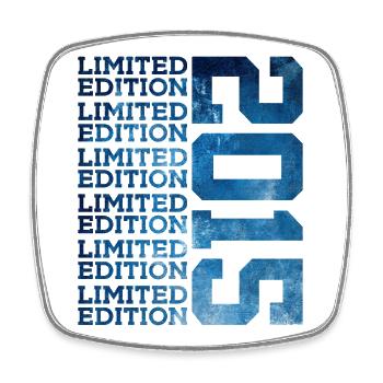 LIMITED EDITION 2015 11 JAHRE 11. GEBURTSTAG - Viereckiger Kühlschrankmagnet - Weiß - Vorne