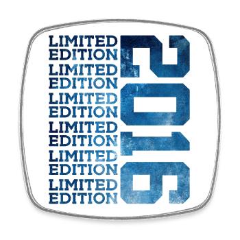 LIMITED EDITION 2016 10 YEARS 10TH BIRTHDAY - Square fridge magnet - white - Front