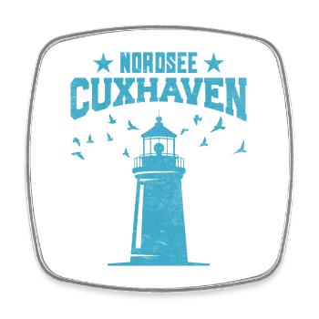 Cuxhavener NORDSEE CUXHAVEN Urlaub Lustiges - Viereckiger Kühlschrankmagnet - Weiß - Vorne