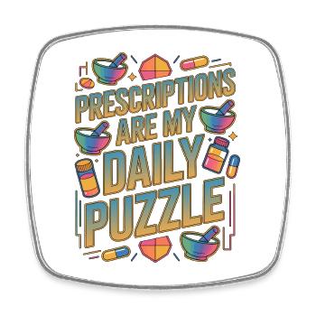 Retail Pharmacist Prescriptions Are Rx Specialist - Square fridge magnet - white - Front
