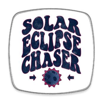Solar eclipse chaser - Viereckiger Kühlschrankmagnet - Weiß - Vorne