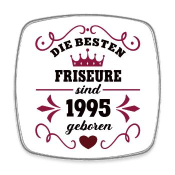 1995 Anniversaire Coiffeur Collègue de travail Collègue de travail - Magnet carré - blanc - Devant