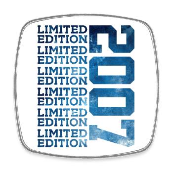 LIMITED EDITION 2007 19 YEARS 19TH BIRTHDAY - Square fridge magnet - white - Front