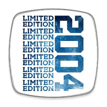 LIMITED EDITION 2004 22 YEARS 22ND BIRTHDAY - Square fridge magnet - white - Front