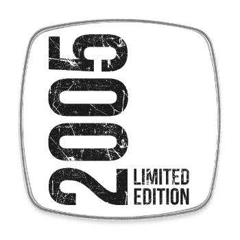 21 Years 2005 Birthday – Funny - Square fridge magnet - white - Front
