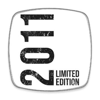 15 Years – Vintage 2011 Gift Idea - Square fridge magnet - white - Front