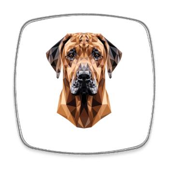 Rhodesian Ridgeback Jagdhund Hunde Stolz Ridgeback - Viereckiger Kühlschrankmagnet - Weiß - Vorne