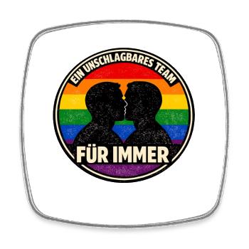 Unschlagbares Team für immer – Pride - Viereckiger Kühlschrankmagnet - Weiß - Vorne