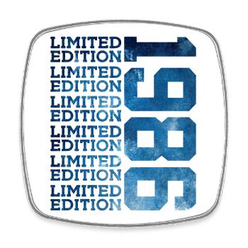 LIMITED EDITION 1986 40 JAHRE 40. GEBURTSTAG - Viereckiger Kühlschrankmagnet - Weiß - Vorne