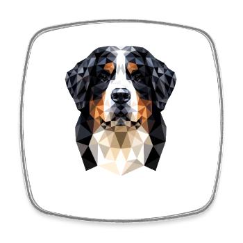 Berner Sennenhund Süße Hunde Schweizer Sennenhunde - Viereckiger Kühlschrankmagnet - Weiß - Vorne