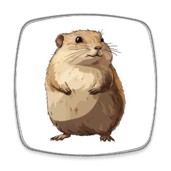 Lemmings Lemming - Square fridge magnet - white - Front