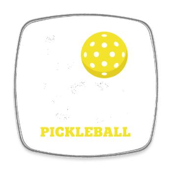 Love Pickleball – Paddle Sport Distressed - Viereckiger Kühlschrankmagnet - Weiß - Vorne