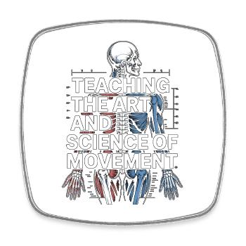 PT Educator Teaching The Art And Physiotherapy - Viereckiger Kühlschrankmagnet - Weiß - Vorne