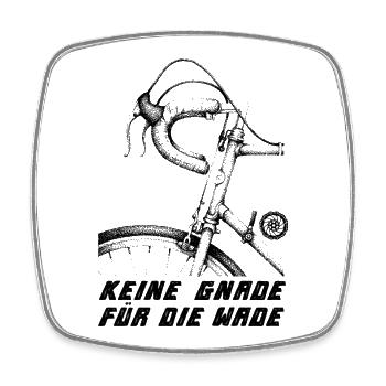No mercy for the calf - Road Bike Sport - Square fridge magnet - white - Front