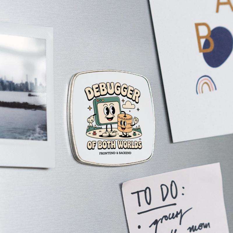 Viereckiger Kühlschrankmagnet