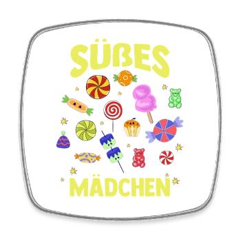 Sweets Sweet Tooth Cute Girl - Square fridge magnet - white - Front