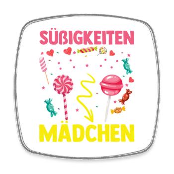 Sweets Sweet Tooth Cute Girl - Square fridge magnet - white - Front