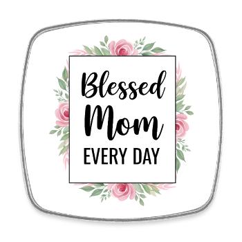 Glückliche Mama Jeden Tag Mama Geschenk - Viereckiger Kühlschrankmagnet - Weiß - Vorne