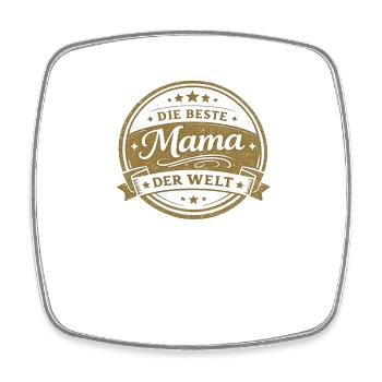 The Best Mom in the World Gift - Square fridge magnet - white - Front