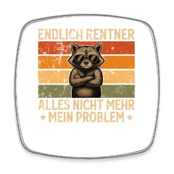Pension 2026 Gift Man Pensioner Retirement Funny - Square fridge magnet - white - Front