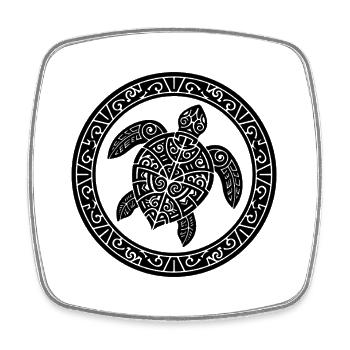 Neuseeland-Neuseeland-Stammeskultur - Viereckiger Kühlschrankmagnet - Weiß - Vorne