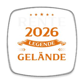 Retrait de retrait 2026 Pension Gift Man Retraite Drôle - Magnet carré - blanc - Devant