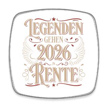Retrait de retrait 2026 Pension Gift Man Retraite Drôle - Magnet carré - blanc - Devant