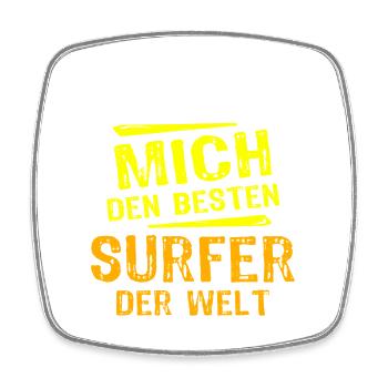 Surfer Geschenk - Viereckiger Kühlschrankmagnet - Weiß - Vorne