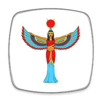 Egyptian Goddess Isis Winged Art - Viereckiger Kühlschrankmagnet - Weiß - Vorne