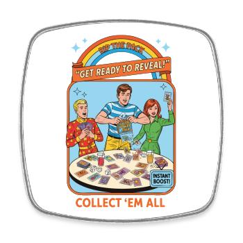 Rip The Pack Préparez-vous à révéler Collectez-les tous - Magnet carré - blanc - Devant