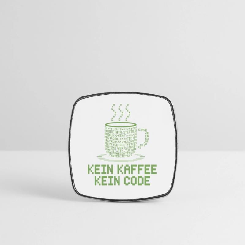 No Coffee No Code Programmeur Informaticien Magnet carré