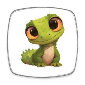 Lézard des lézards - Magnet carré - blanc - Devant