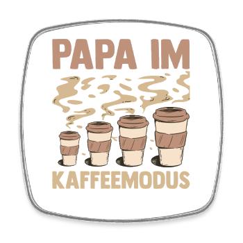 Coffee Father Father's Day Dad - Square fridge magnet - white - Front