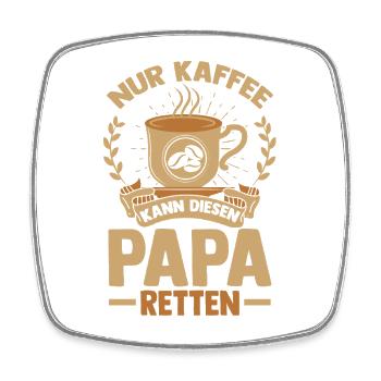 Coffee Father Father's Day Dad - Square fridge magnet - white - Front