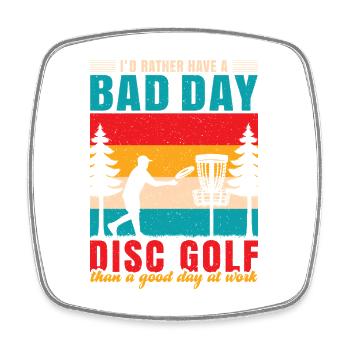 Disc Golf Gifts Disc Golf - Square fridge magnet - white - Front